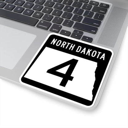 ND-4 2015 (North Dakota) (Road Sign) STICKER Vinyl Kiss-Cut Decal - The Sticker Space