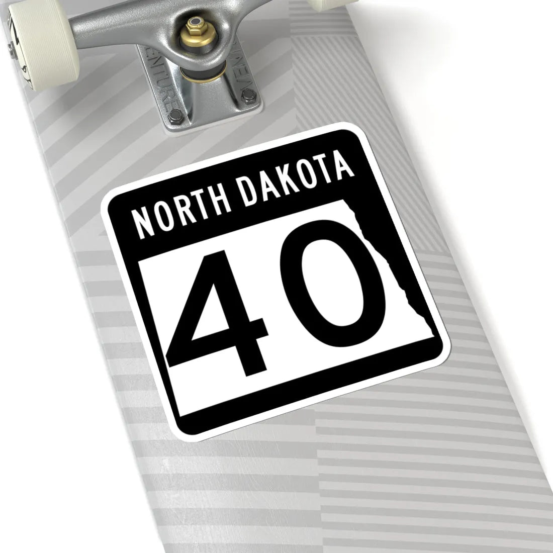 ND-40 2015 (North Dakota) (Road Sign) STICKER Vinyl Kiss-Cut Decal - The Sticker Space