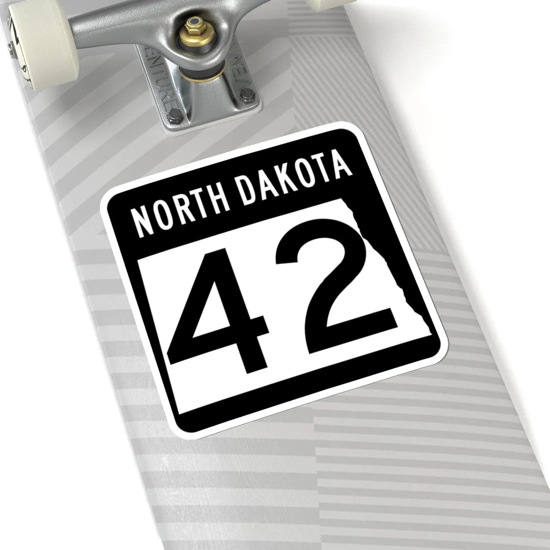 ND-42 2015 (North Dakota) (Road Sign) STICKER Vinyl Kiss-Cut Decal - The Sticker Space