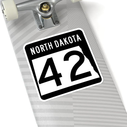 ND-42 2015 (North Dakota) (Road Sign) STICKER Vinyl Kiss-Cut Decal - The Sticker Space