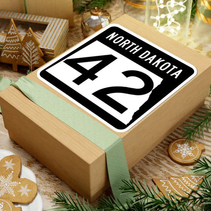 ND-42 2015 (North Dakota) (Road Sign) STICKER Vinyl Kiss-Cut Decal - The Sticker Space