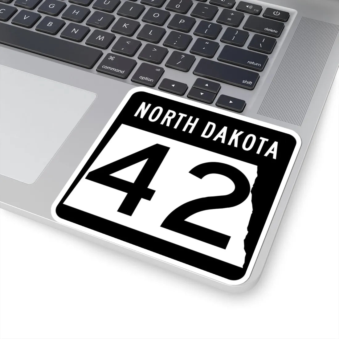 ND-42 2015 (North Dakota) (Road Sign) STICKER Vinyl Kiss-Cut Decal - The Sticker Space