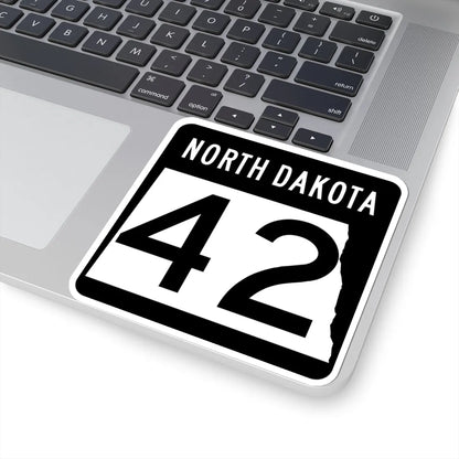 ND-42 2015 (North Dakota) (Road Sign) STICKER Vinyl Kiss-Cut Decal - The Sticker Space