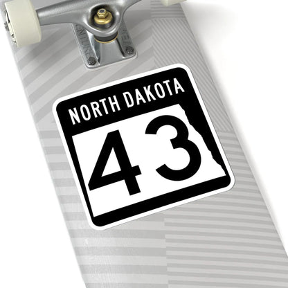 ND-43 2015 (North Dakota) (Road Sign) STICKER Vinyl Kiss-Cut Decal - The Sticker Space
