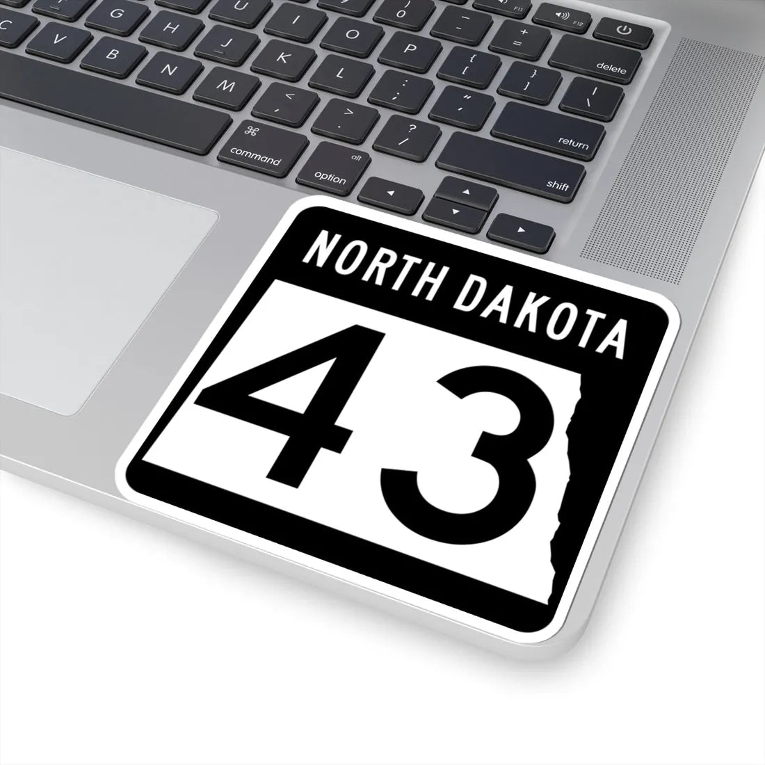 ND-43 2015 (North Dakota) (Road Sign) STICKER Vinyl Kiss-Cut Decal - The Sticker Space