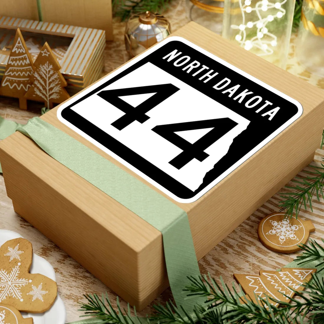 ND-44 2015 (North Dakota) (Road Sign) STICKER Vinyl Kiss-Cut Decal - The Sticker Space