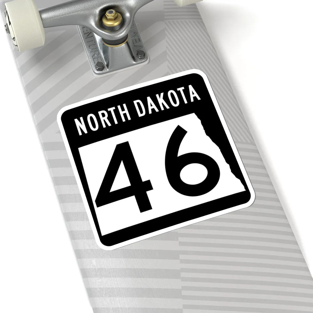 ND-46 2015 (North Dakota) (Road Sign) STICKER Vinyl Kiss-Cut Decal - The Sticker Space