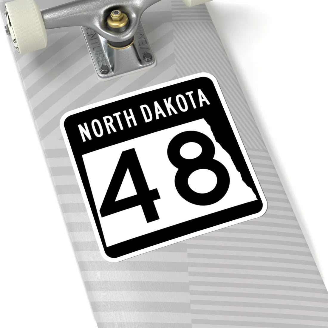ND-48 2015 (North Dakota) (Road Sign) STICKER Vinyl Kiss-Cut Decal - The Sticker Space