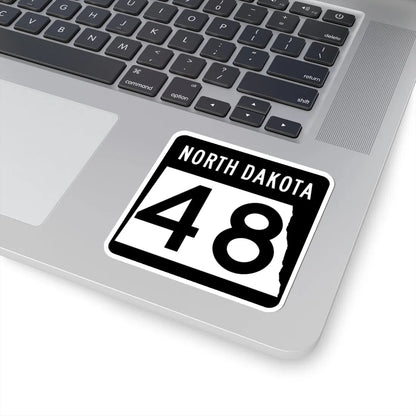 ND-48 2015 (North Dakota) (Road Sign) STICKER Vinyl Kiss-Cut Decal - The Sticker Space