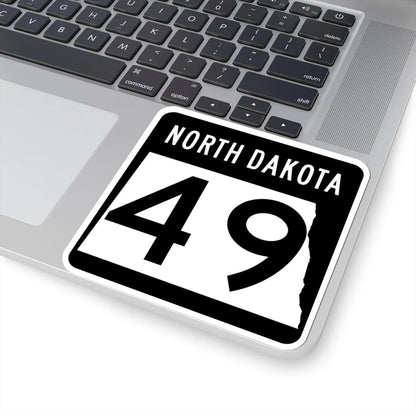 ND-49 2015 (North Dakota) (Road Sign) STICKER Vinyl Kiss-Cut Decal - The Sticker Space