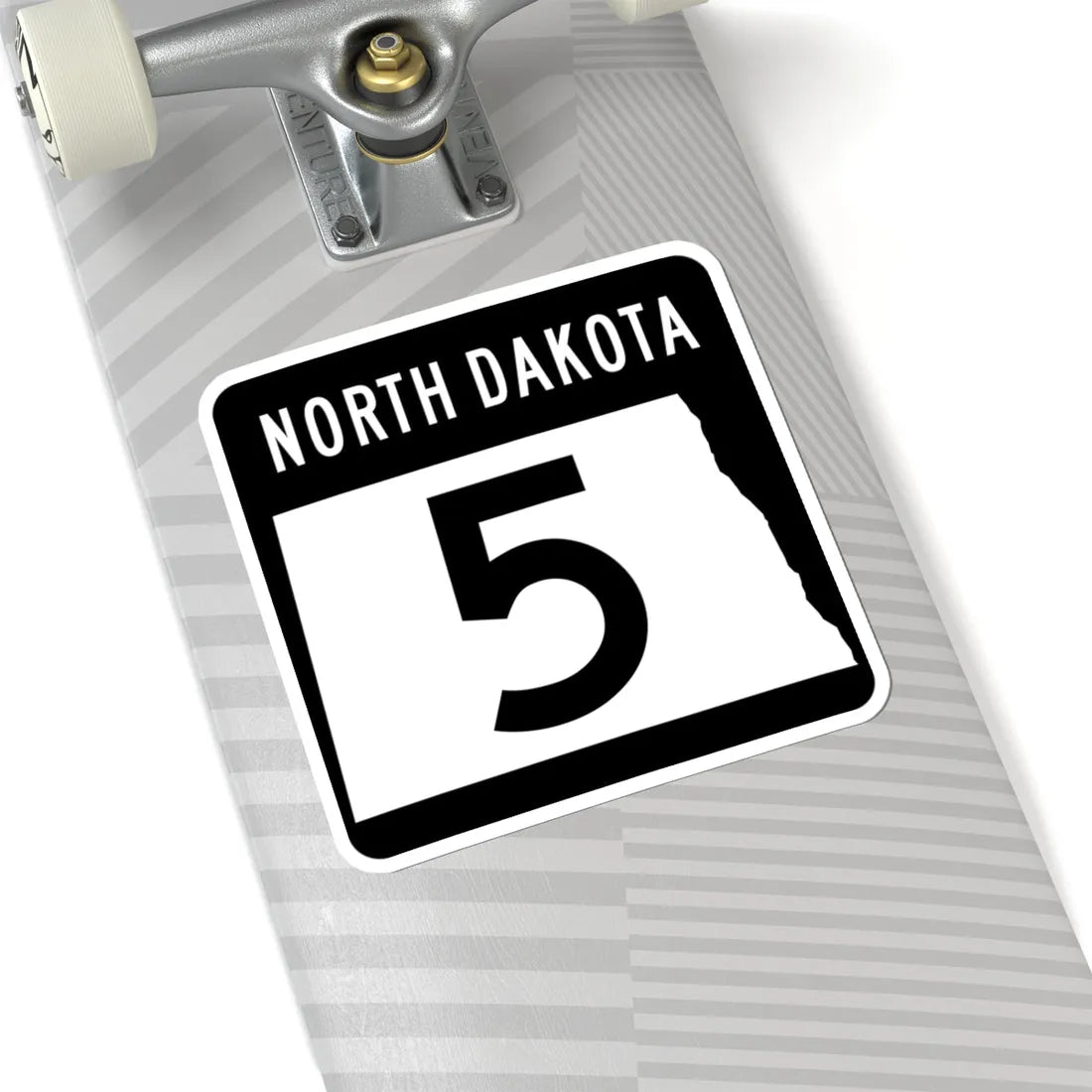ND-5 2015 (North Dakota) (Road Sign) STICKER Vinyl Kiss-Cut Decal - The Sticker Space