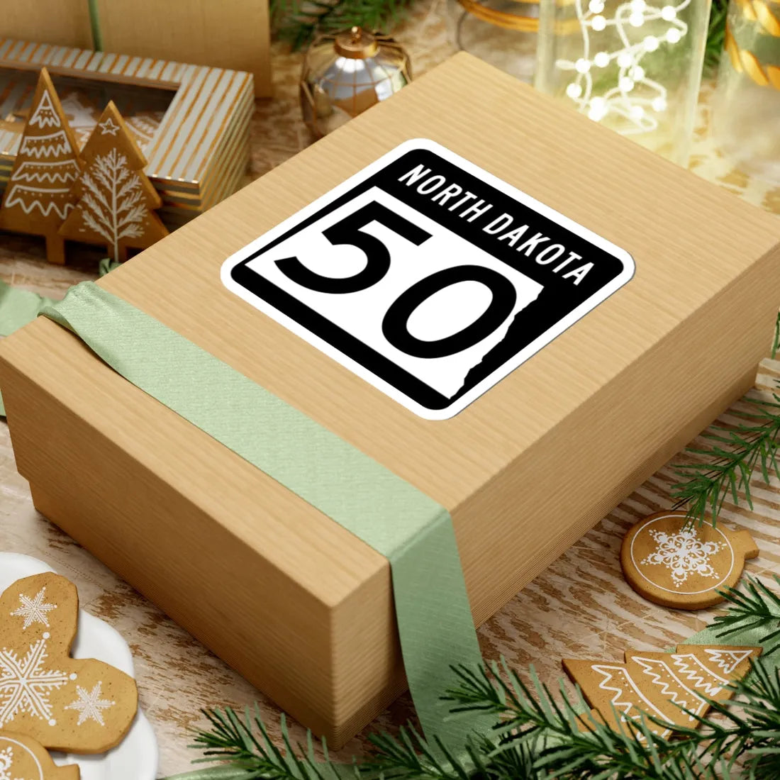 ND-50 2015 (North Dakota) (Road Sign) STICKER Vinyl Kiss-Cut Decal - The Sticker Space