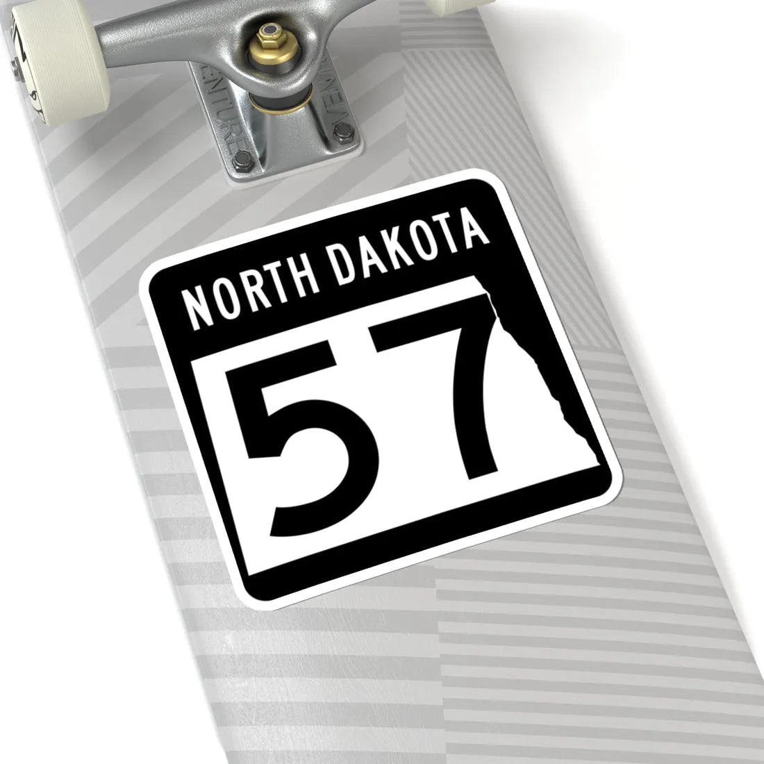 ND-57 2015 (North Dakota) (Road Sign) STICKER Vinyl Kiss-Cut Decal - The Sticker Space