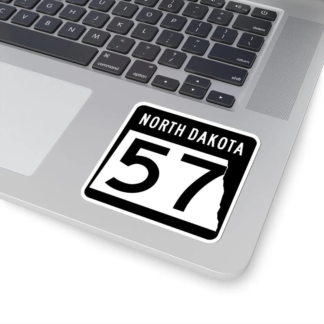 ND-57 2015 (North Dakota) (Road Sign) STICKER Vinyl Kiss-Cut Decal - The Sticker Space