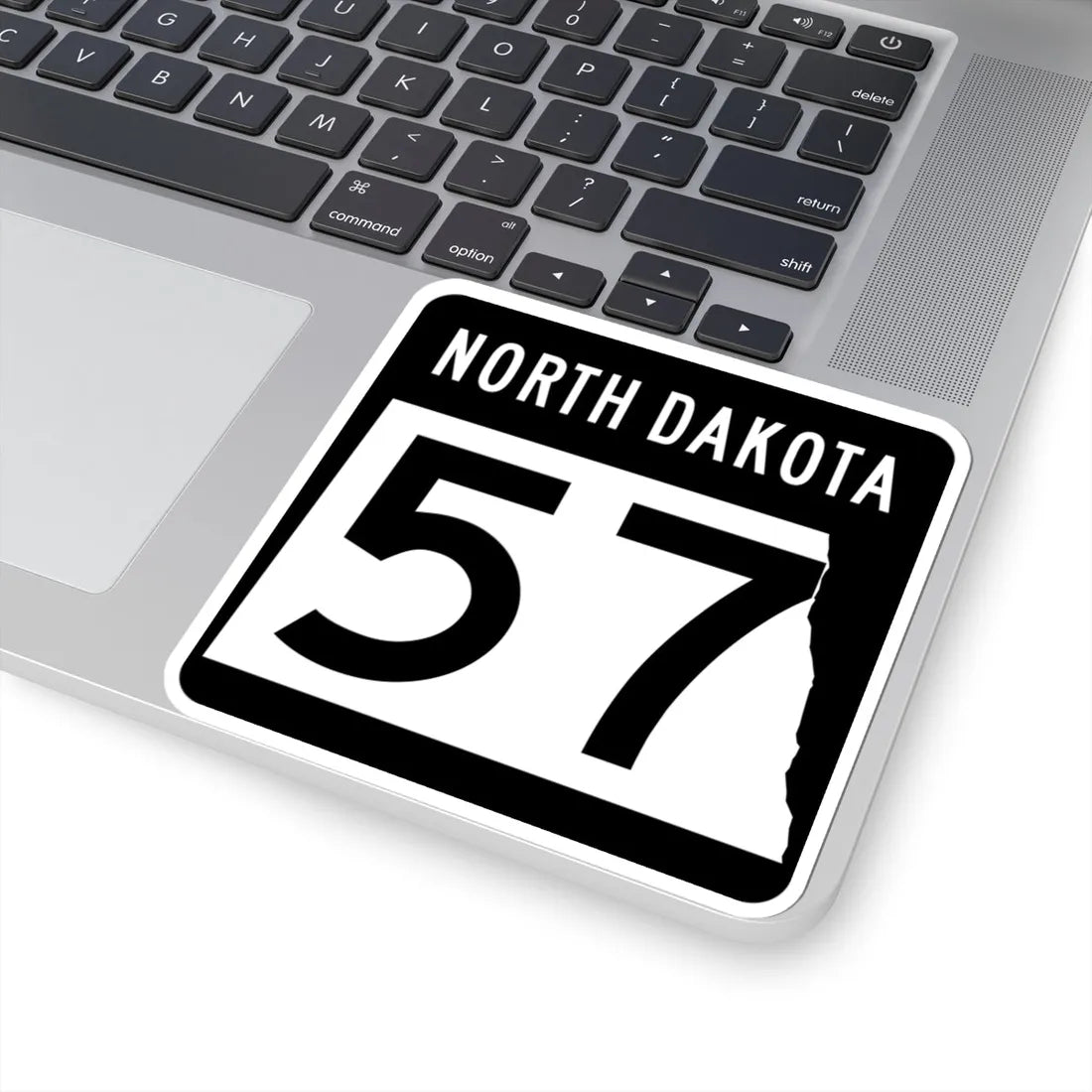 ND-57 2015 (North Dakota) (Road Sign) STICKER Vinyl Kiss-Cut Decal - The Sticker Space