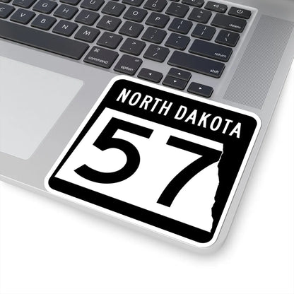 ND-57 2015 (North Dakota) (Road Sign) STICKER Vinyl Kiss-Cut Decal - The Sticker Space