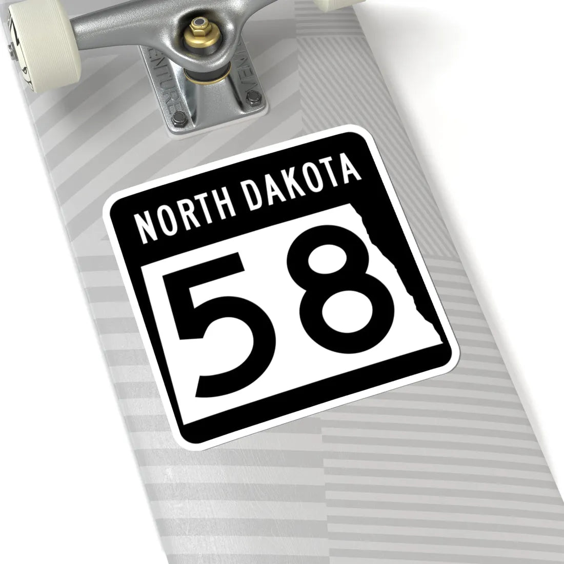 ND-58 2015 (North Dakota) (Road Sign) STICKER Vinyl Kiss-Cut Decal - The Sticker Space