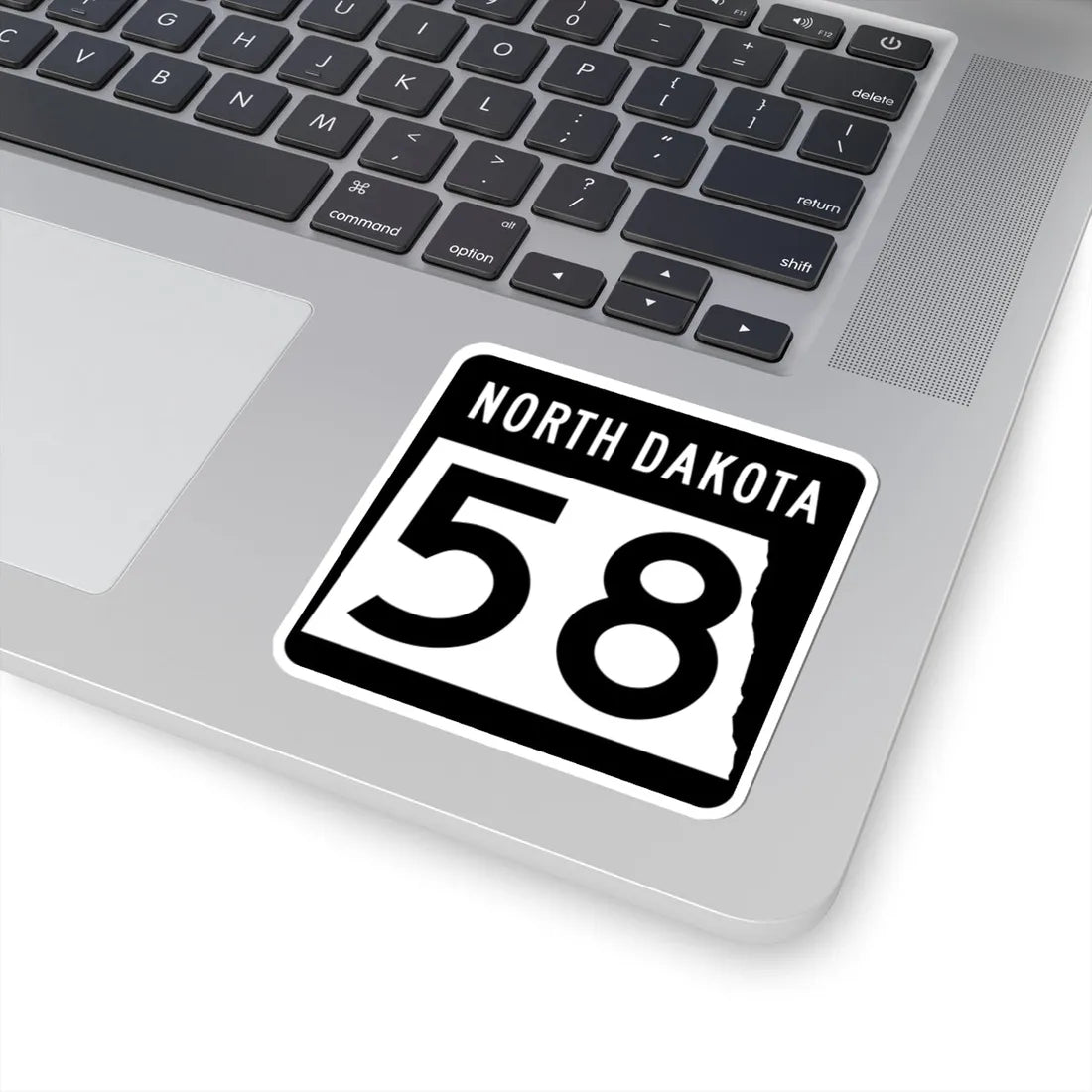 ND-58 2015 (North Dakota) (Road Sign) STICKER Vinyl Kiss-Cut Decal - The Sticker Space