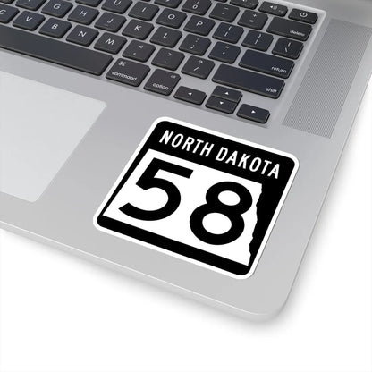 ND-58 2015 (North Dakota) (Road Sign) STICKER Vinyl Kiss-Cut Decal - The Sticker Space