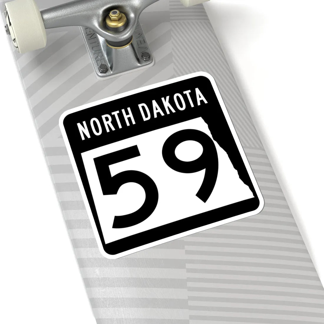 ND-59 2015 (North Dakota) (Road Sign) STICKER Vinyl Kiss-Cut Decal - The Sticker Space