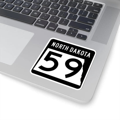 ND-59 2015 (North Dakota) (Road Sign) STICKER Vinyl Kiss-Cut Decal - The Sticker Space