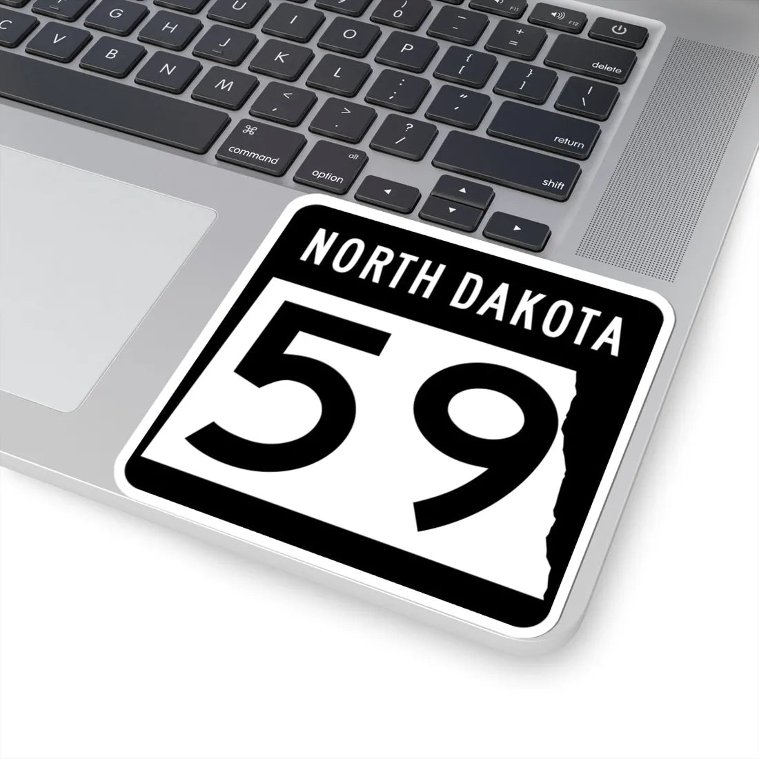 ND-59 2015 (North Dakota) (Road Sign) STICKER Vinyl Kiss-Cut Decal - The Sticker Space