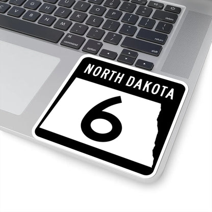 ND-6 2015 (North Dakota) (Road Sign) STICKER Vinyl Kiss-Cut Decal - The Sticker Space