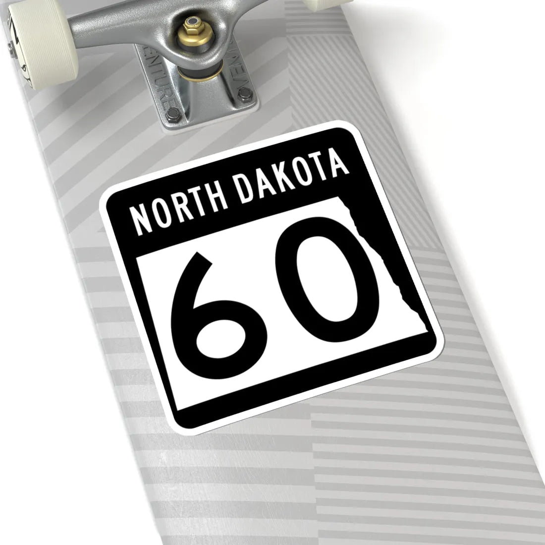 ND-60 2015 (North Dakota) (Road Sign) STICKER Vinyl Kiss-Cut Decal - The Sticker Space