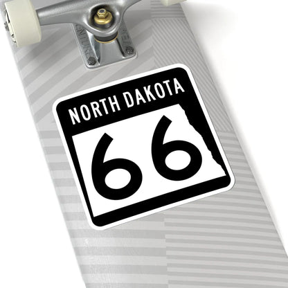 ND-66 2015 (North Dakota) (Road Sign) STICKER Vinyl Kiss-Cut Decal - The Sticker Space