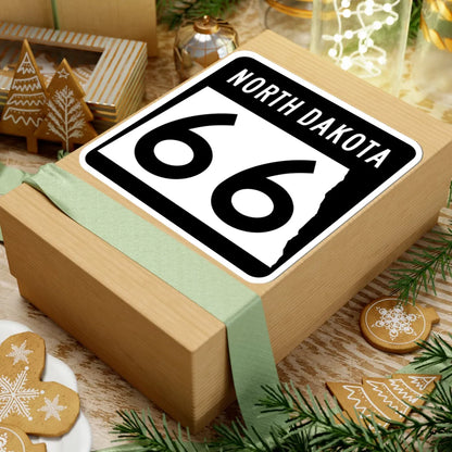 ND-66 2015 (North Dakota) (Road Sign) STICKER Vinyl Kiss-Cut Decal - The Sticker Space