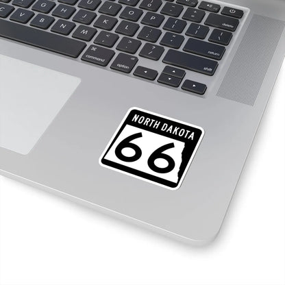 ND-66 2015 (North Dakota) (Road Sign) STICKER Vinyl Kiss-Cut Decal - The Sticker Space