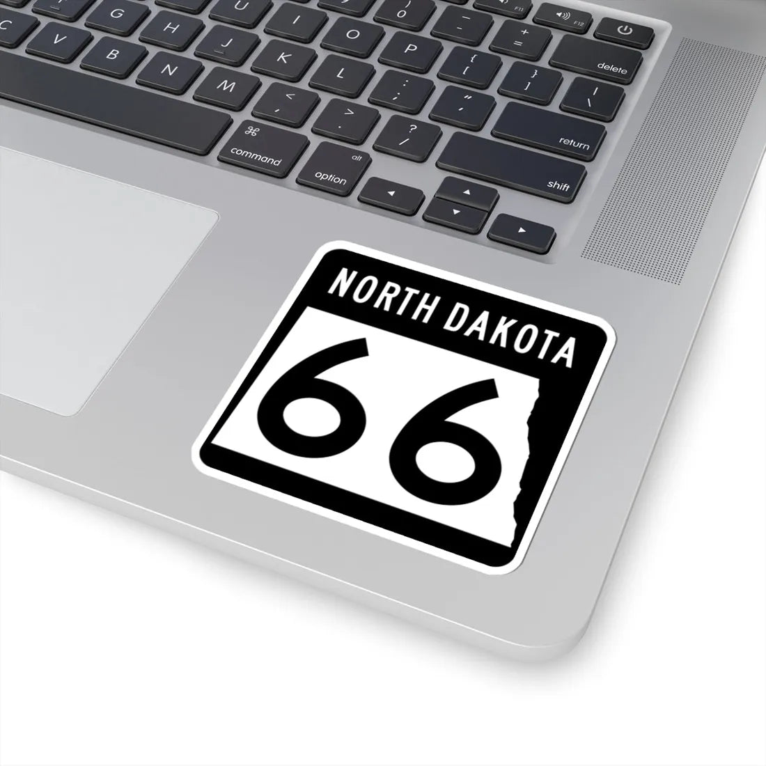 ND-66 2015 (North Dakota) (Road Sign) STICKER Vinyl Kiss-Cut Decal - The Sticker Space