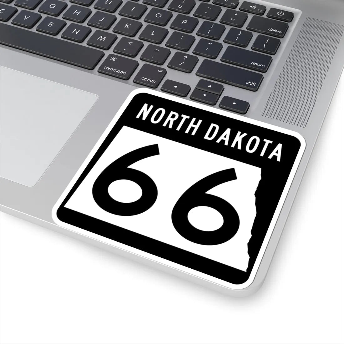 ND-66 2015 (North Dakota) (Road Sign) STICKER Vinyl Kiss-Cut Decal - The Sticker Space