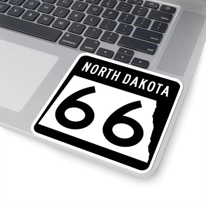 ND-66 2015 (North Dakota) (Road Sign) STICKER Vinyl Kiss-Cut Decal - The Sticker Space
