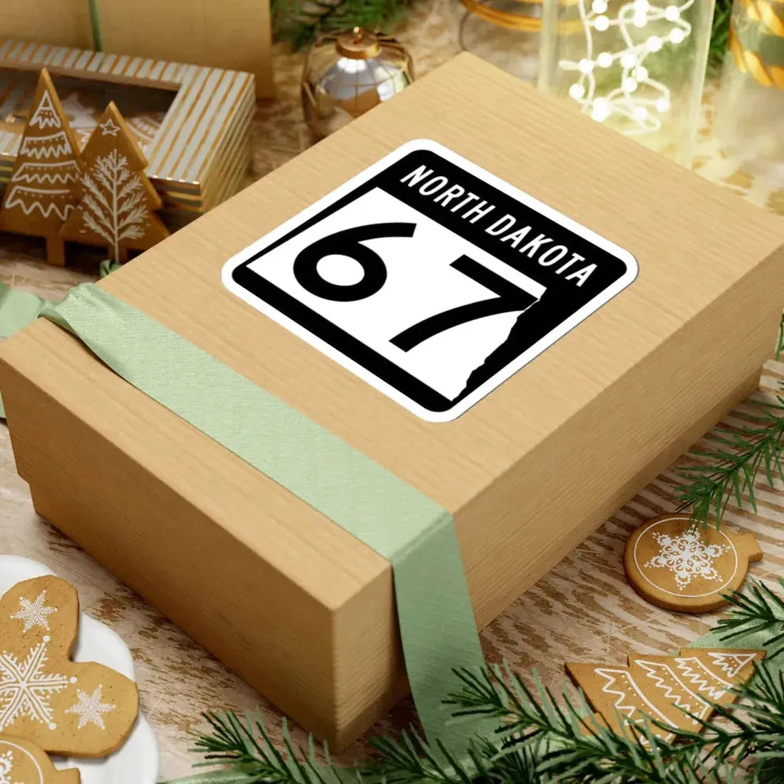 ND-67 2015 (North Dakota) (Road Sign) STICKER Vinyl Kiss-Cut Decal - The Sticker Space