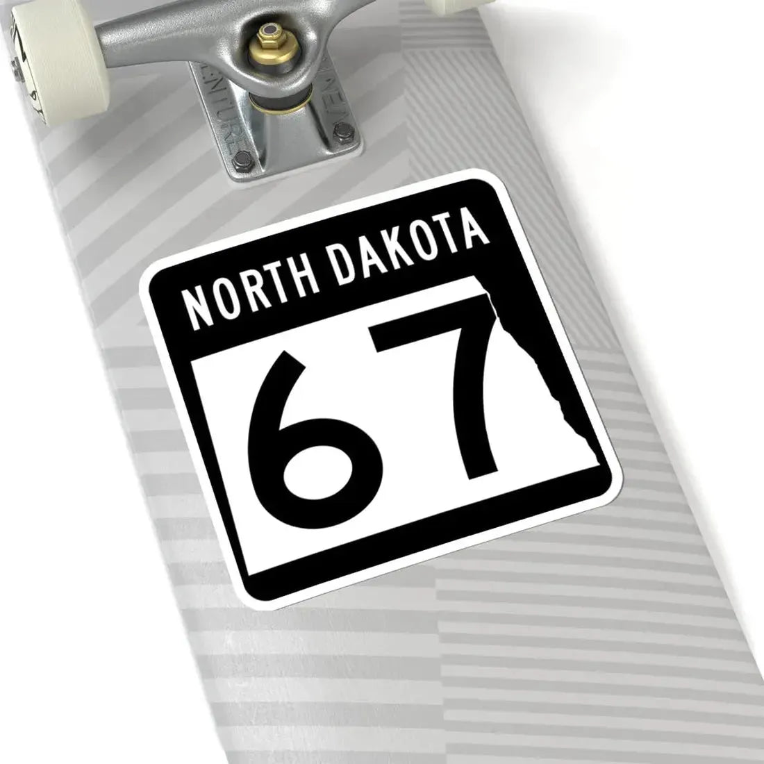 ND-67 2015 (North Dakota) (Road Sign) STICKER Vinyl Kiss-Cut Decal - The Sticker Space