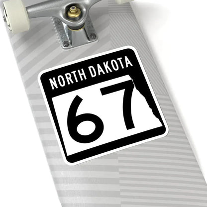 ND-67 2015 (North Dakota) (Road Sign) STICKER Vinyl Kiss-Cut Decal - The Sticker Space