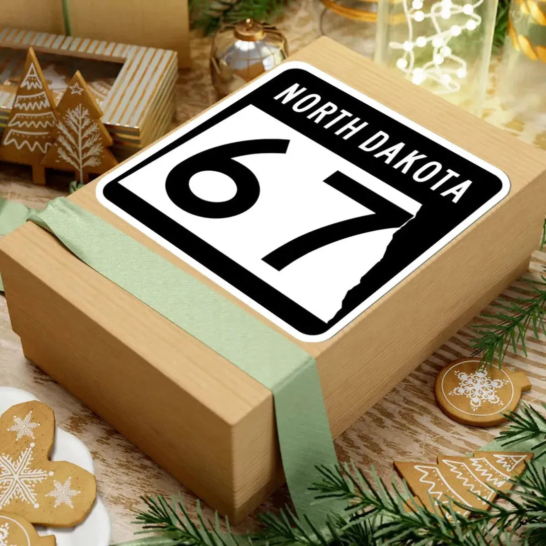 ND-67 2015 (North Dakota) (Road Sign) STICKER Vinyl Kiss-Cut Decal - The Sticker Space