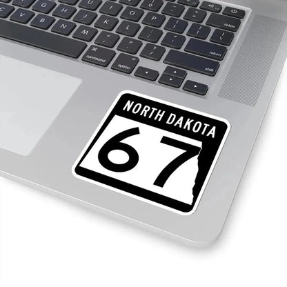 ND-67 2015 (North Dakota) (Road Sign) STICKER Vinyl Kiss-Cut Decal - The Sticker Space