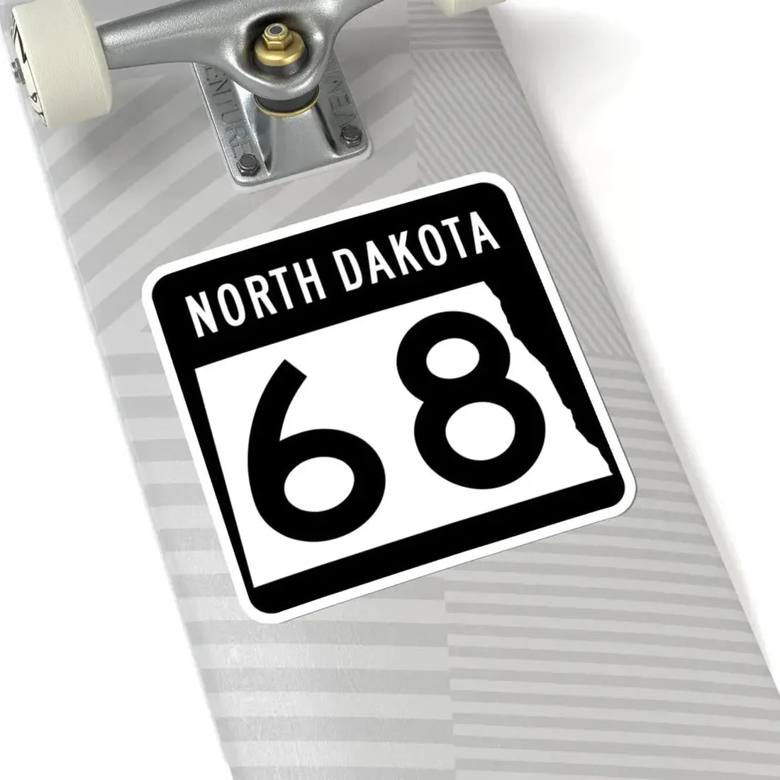 ND-68 2015 (North Dakota) (Road Sign) STICKER Vinyl Kiss-Cut Decal - The Sticker Space