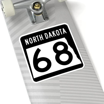 ND-68 2015 (North Dakota) (Road Sign) STICKER Vinyl Kiss-Cut Decal - The Sticker Space