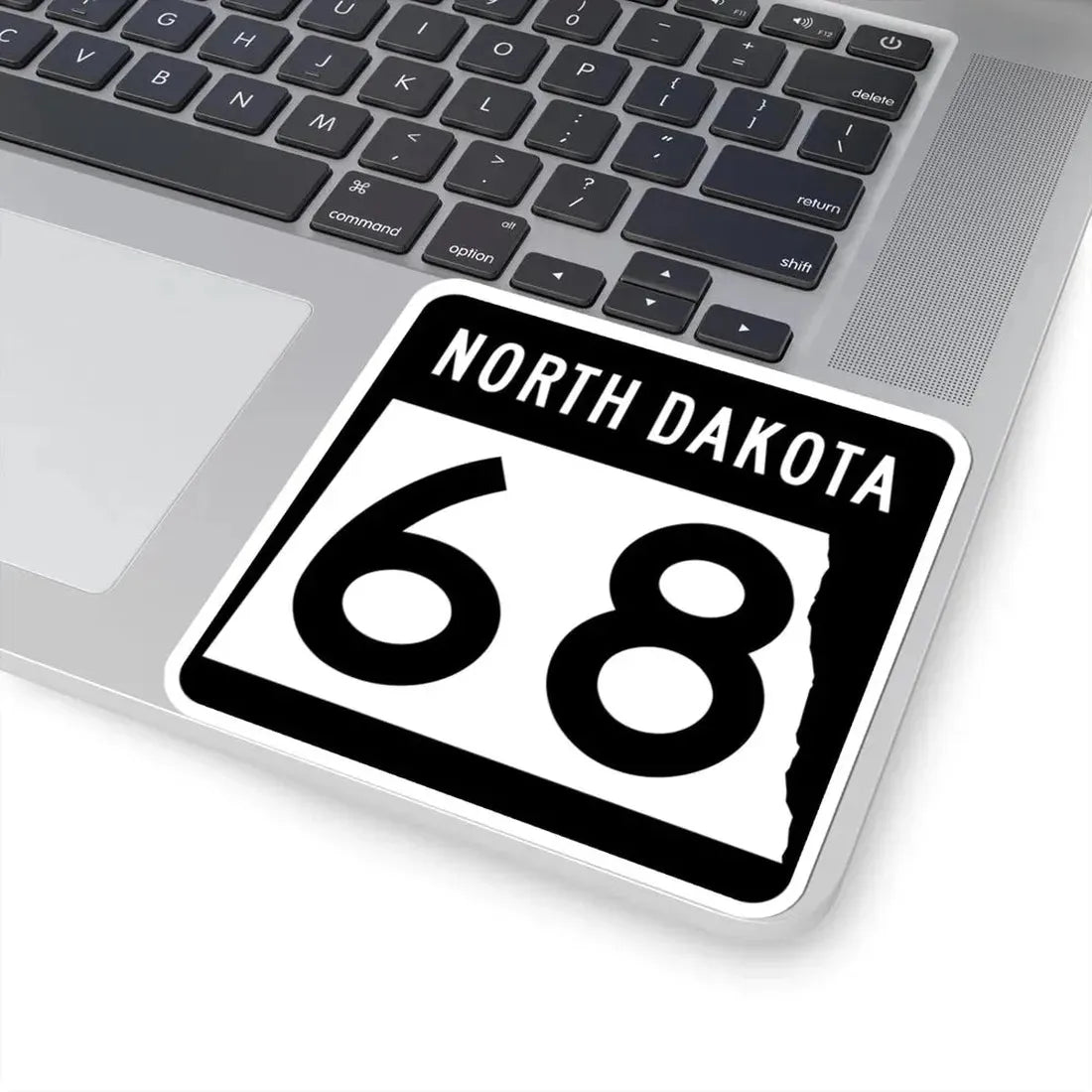 ND-68 2015 (North Dakota) (Road Sign) STICKER Vinyl Kiss-Cut Decal - The Sticker Space