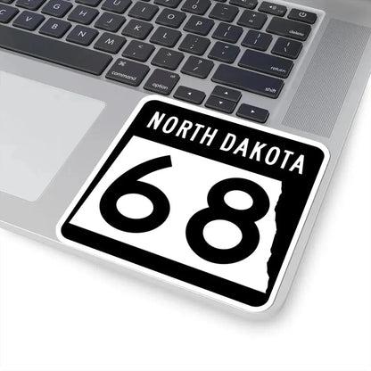 ND-68 2015 (North Dakota) (Road Sign) STICKER Vinyl Kiss-Cut Decal - The Sticker Space