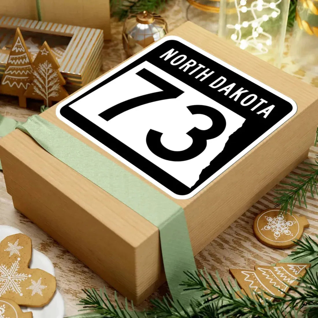 ND-73 2015 (North Dakota) (Road Sign) STICKER Vinyl Kiss-Cut Decal - The Sticker Space