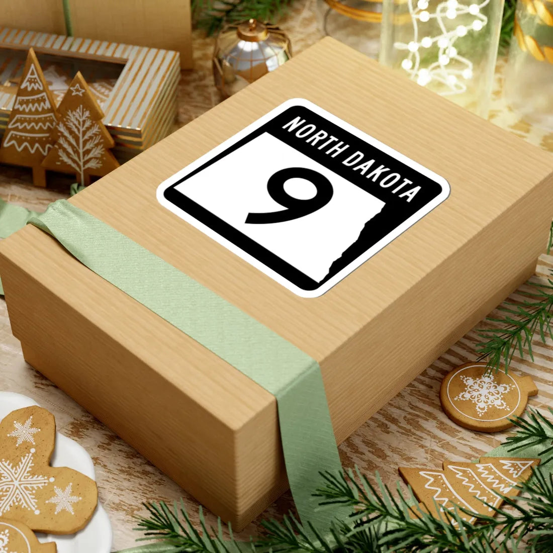 ND-9 2015 (North Dakota) (Road Sign) STICKER Vinyl Kiss-Cut Decal - The Sticker Space