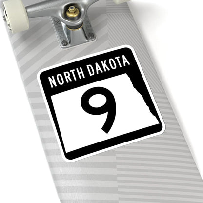 ND-9 2015 (North Dakota) (Road Sign) STICKER Vinyl Kiss-Cut Decal - The Sticker Space