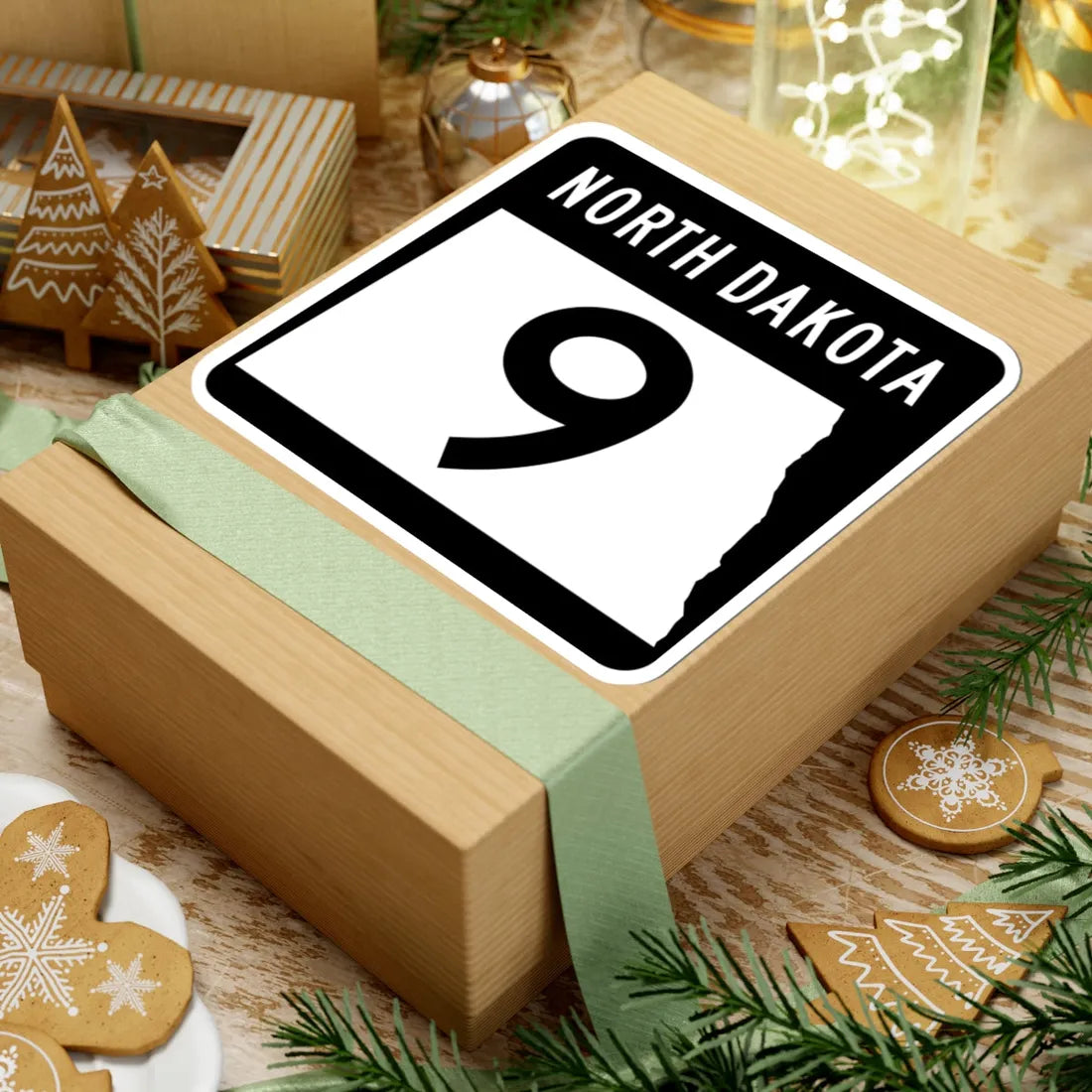 ND-9 2015 (North Dakota) (Road Sign) STICKER Vinyl Kiss-Cut Decal - The Sticker Space