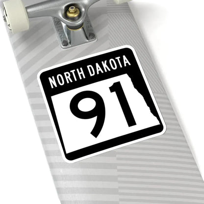 ND-91 2015 (North Dakota) (Road Sign) STICKER Vinyl Kiss-Cut Decal - The Sticker Space