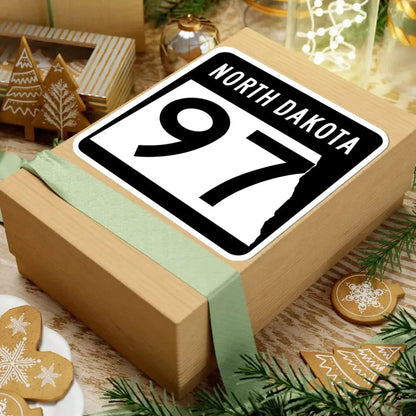 ND-97 2015 (North Dakota) (Road Sign) STICKER Vinyl Kiss-Cut Decal - The Sticker Space