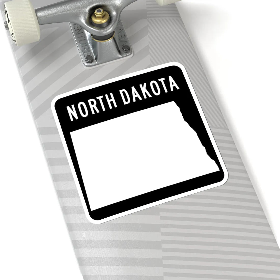 ND-blank (North Dakota) (Road Sign) STICKER Vinyl Kiss-Cut Decal - The Sticker Space